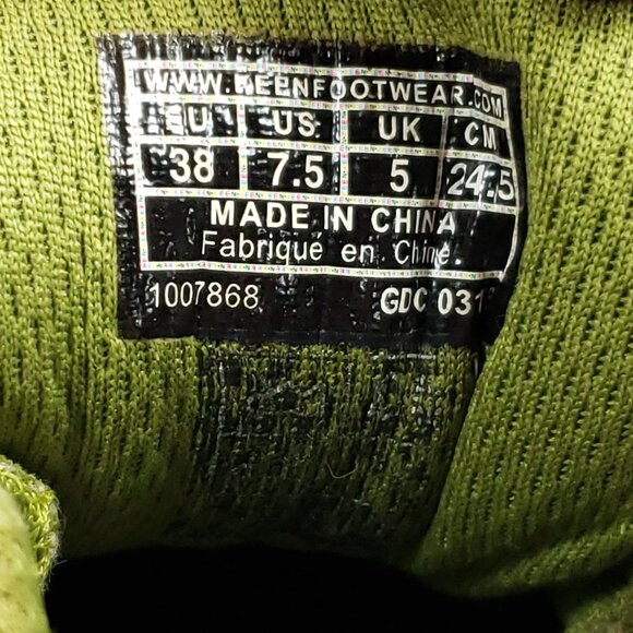 Keen Women's Size 7.5 Brown Green Hiking Shoes - Picture 8 of 9